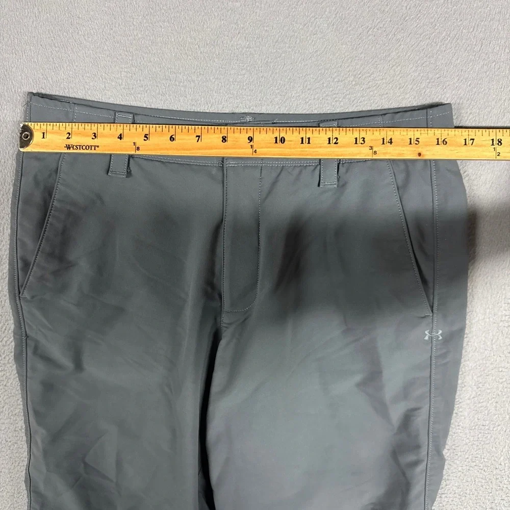 Under Armour Shorts Mens 34 (Fits 32) Gray Match Play Golf HeatGear Loose Fit